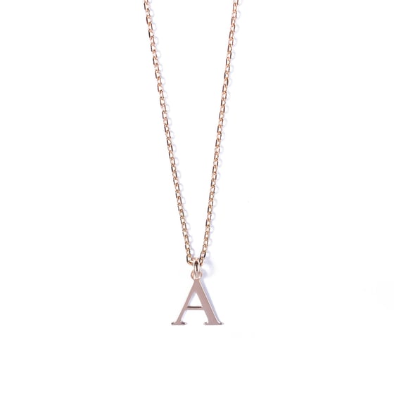 Image of Collier INITIALE plaqué or