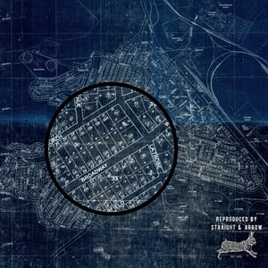 Image of Yallourn Map, 1968 (A2 size, blue on white)