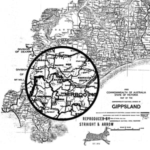 Image of Gippsland Map, 1955 (A2, black on white)