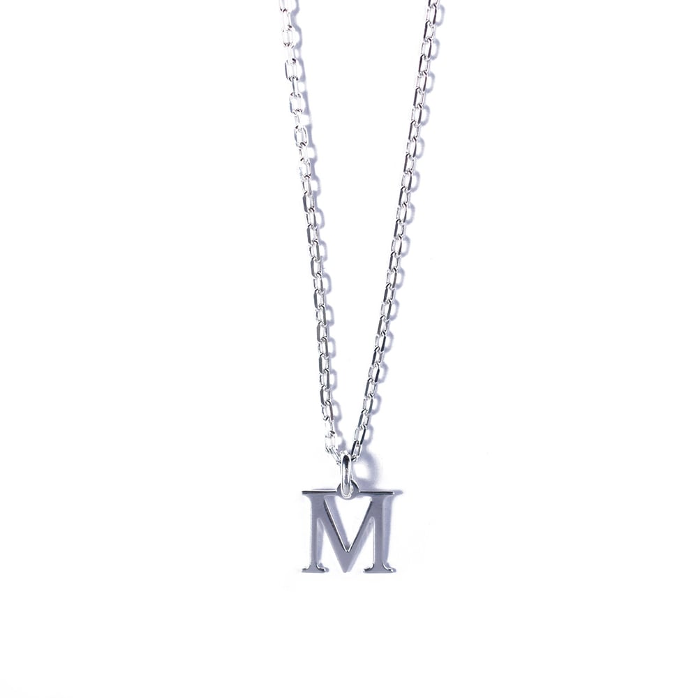Image of Collier INITIALE argent massif