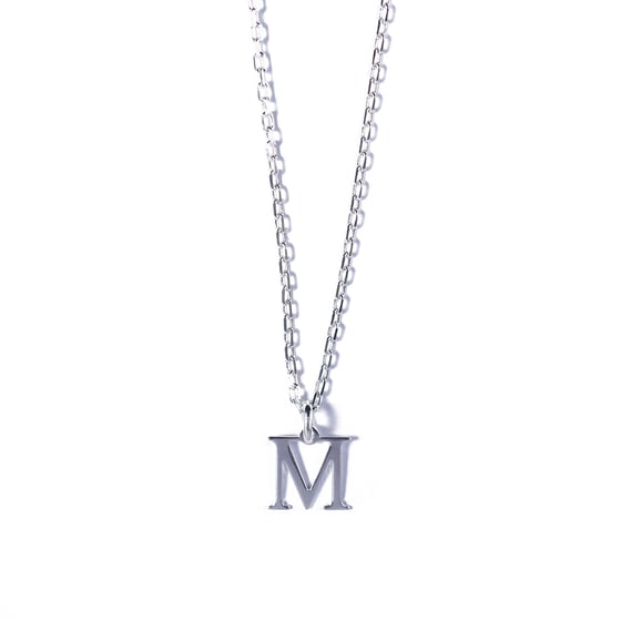 Image of Collier INITIALE argent massif