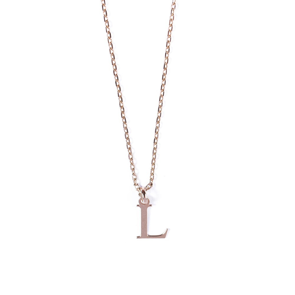 Image of Collier INITIALE plaqué or