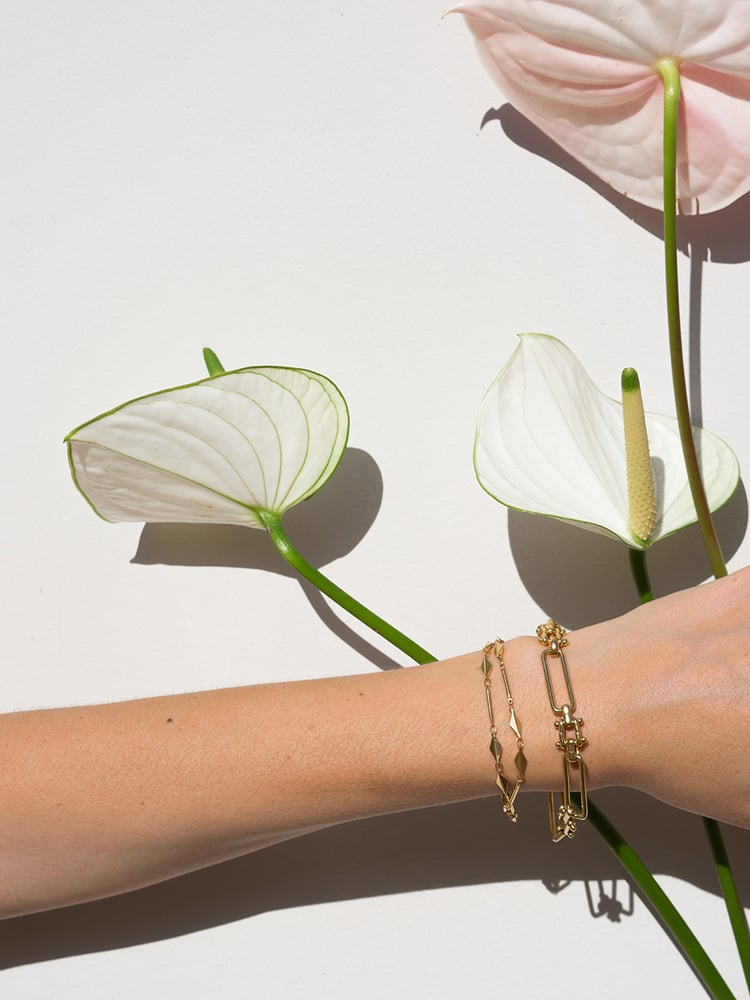 Image of Bracelet JUDITH plaqué or