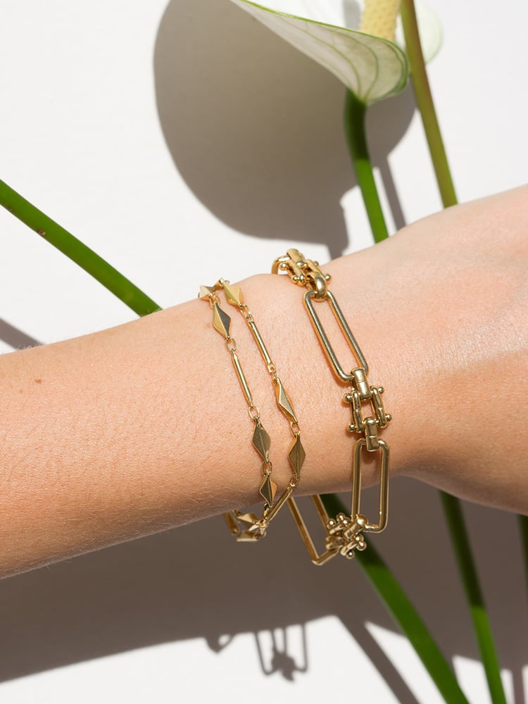 Image of Bracelet JUDITH plaqué or
