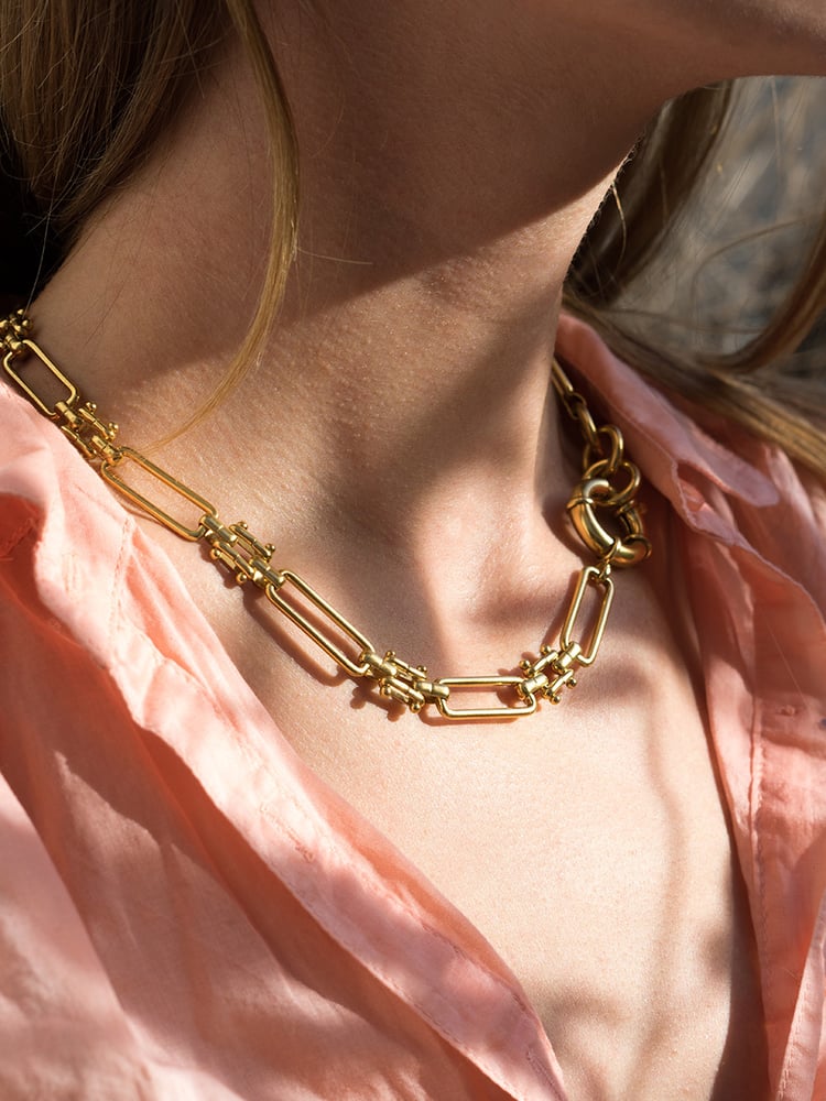 Image of Collier JUDITH plaqué or