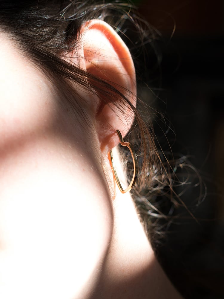 Image of Boucles d'oreilles COSIMA plaquées or