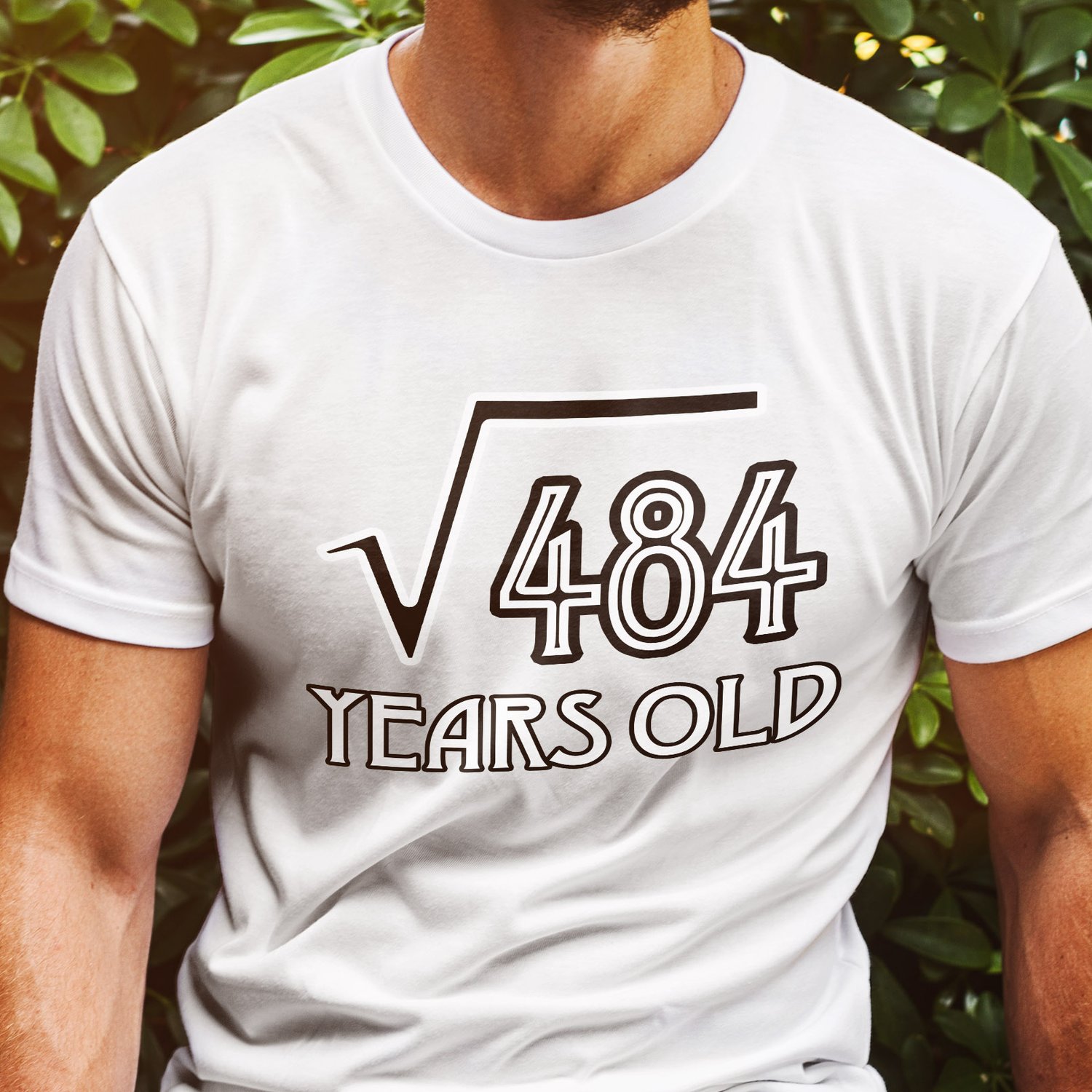 Image of Square Root 484 V2 22 Years Old T-Shirt (22th)