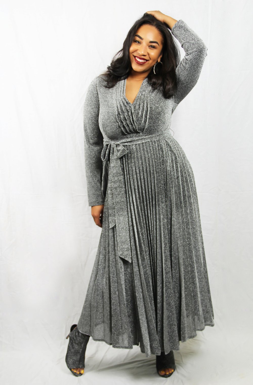 Image of Silver Maxi Dress