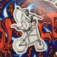 Tall Bike Reaper Sticker
