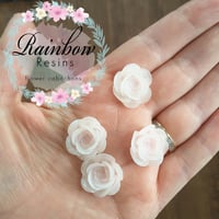 Pale pink sparkly roses x 10
