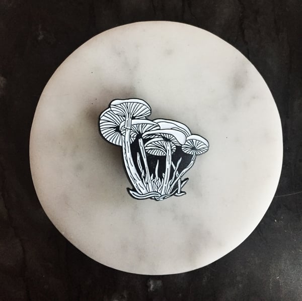 Image of Gilled Mushrooms Enamel Pin