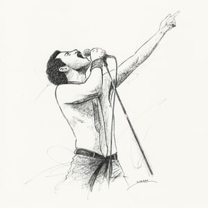 Image of Bohemian Rhapsody Doodle 2 (ORIGINAL DRAWING)