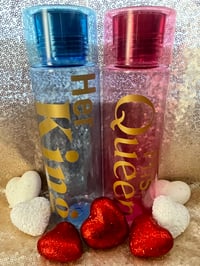 His Queen/Her King Water Bottle Set