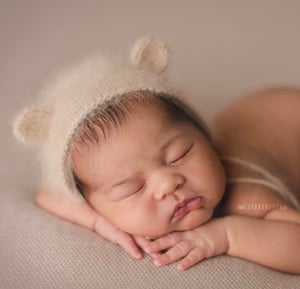 Image of {Angora} Bear Bonnet