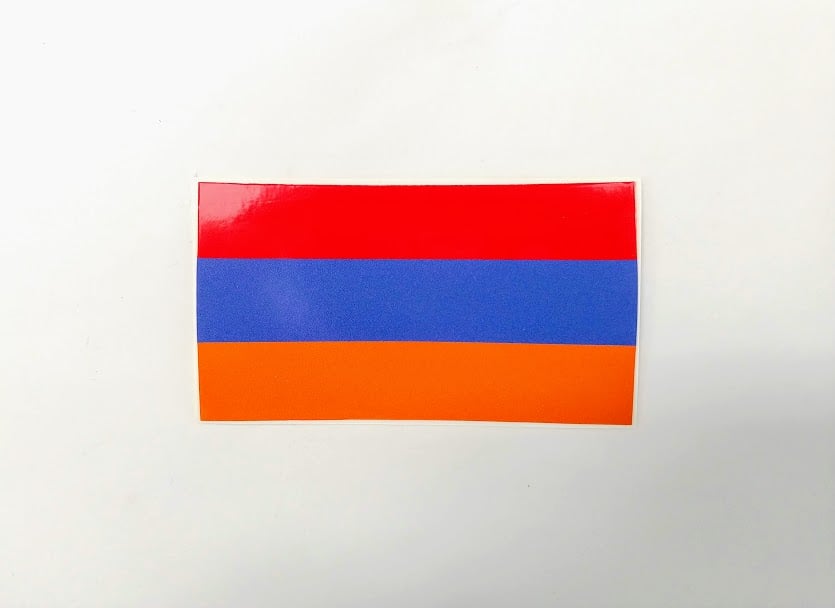 Image of Armenia Flag Sticker - Small