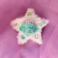 Image 1 of 2way hair clip and brooch - mint x pink star
