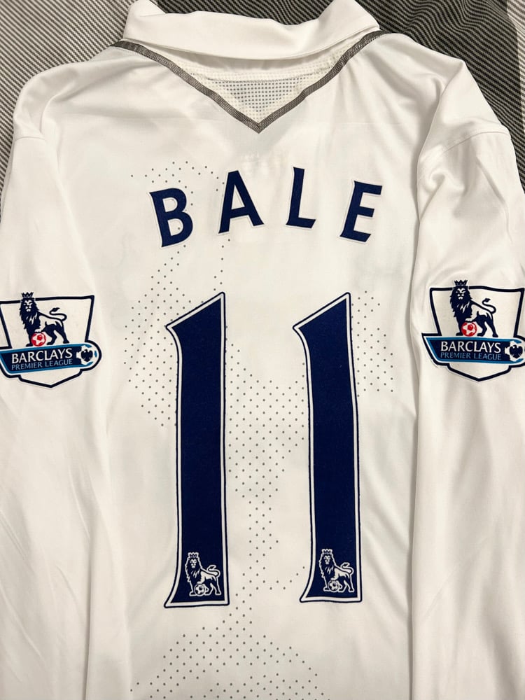 Image of Tottenham Hotspur “BALE 11” 2012/13 Home Long Sleeve Shirt + PL patches (XL) 
