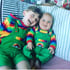 Green Corduroy Rainbow Dungarees 0-13 Y Image 5