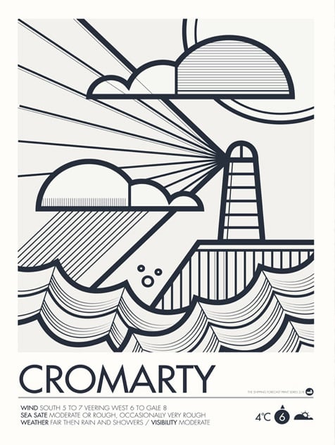 Image of Shipping Forecast Prints - Cromarty