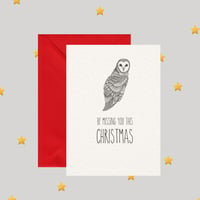 Owl Be Missing You This Christmas - - Christmas Card