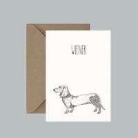 "Wiener" greeting card