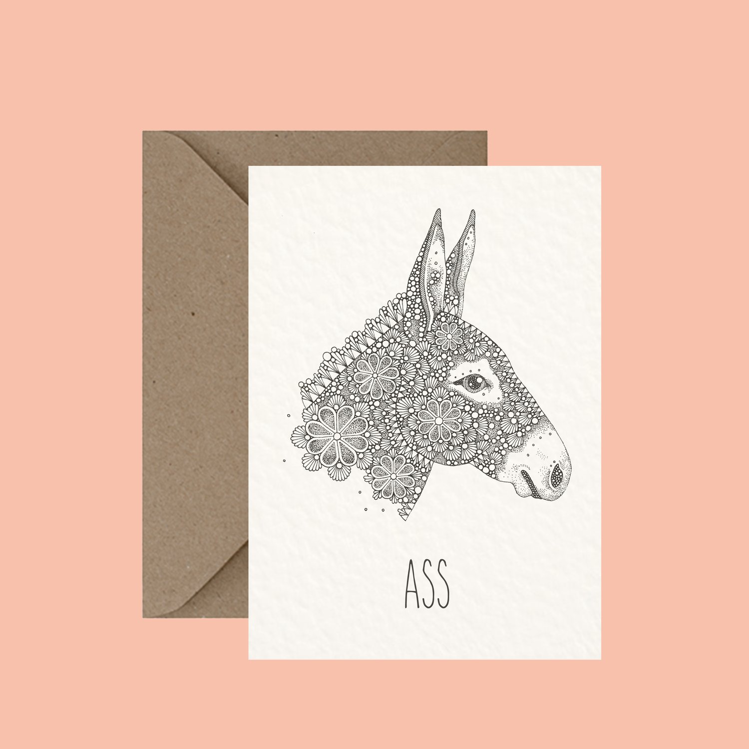 "Ass" greeting card