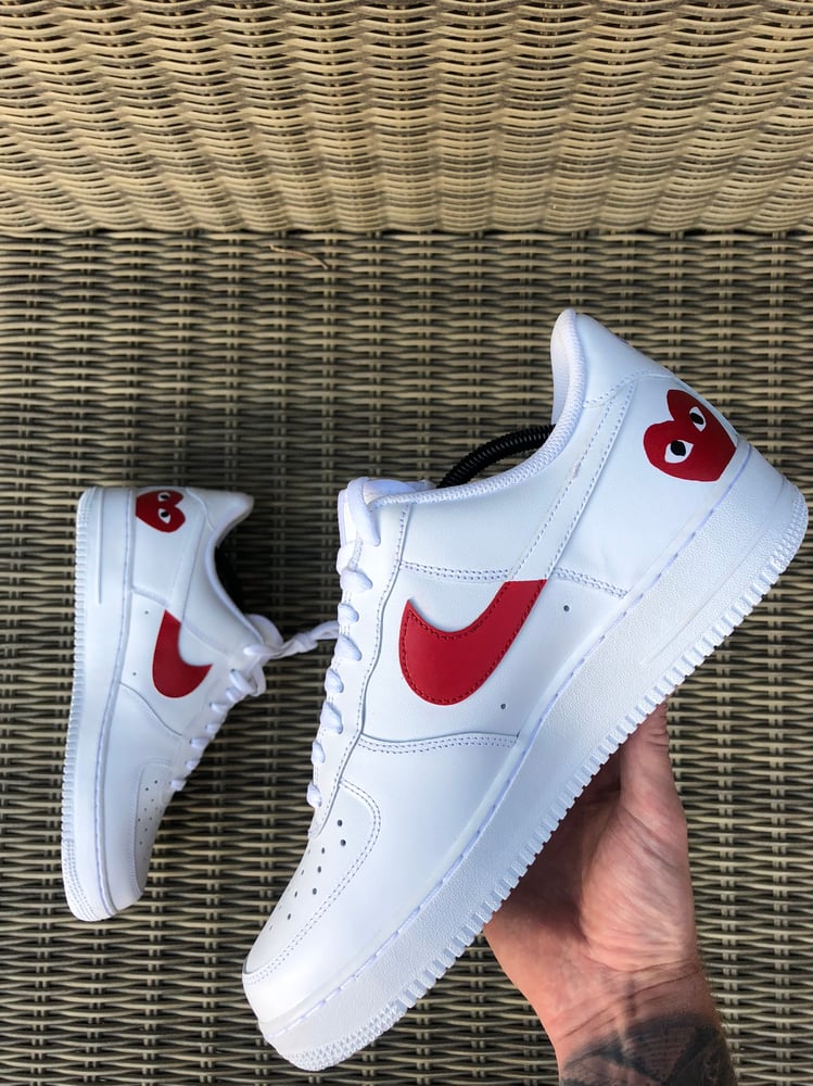Image of Nike Air Force 1 X Comme Des Garçons 