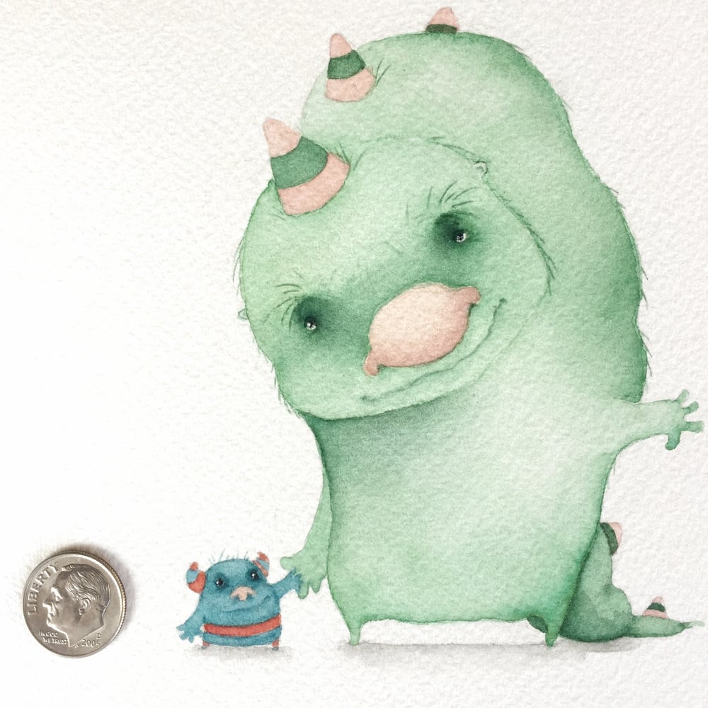 Image of Going First: an original watercolor