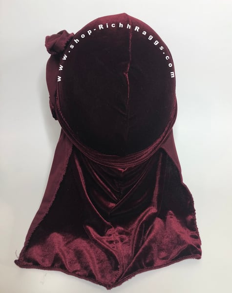 Image of Red Velvet Luxury Durag