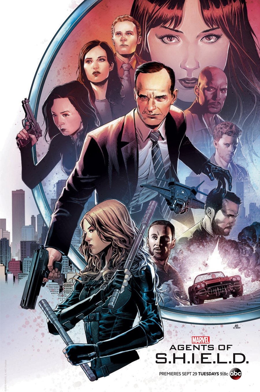 Image of AGENTS of SHIELD - San Diego Comic Con 2015 Exclusive Poster