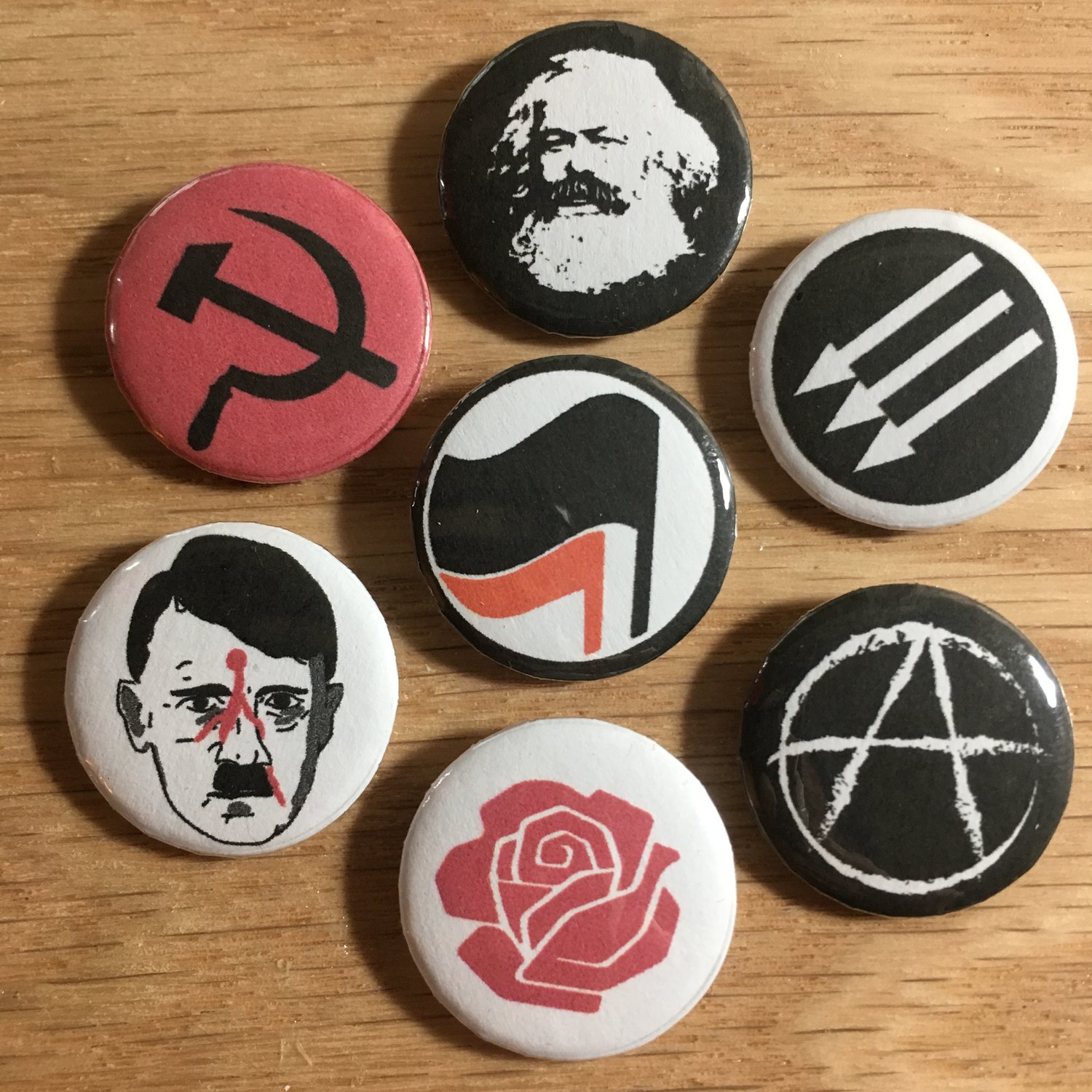 Image of Left Icons Pin Pack