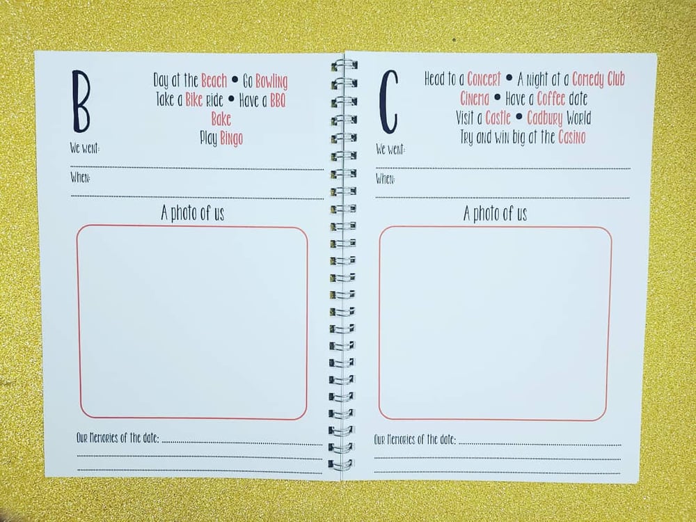 Image of Personalised Alphabet Date Book