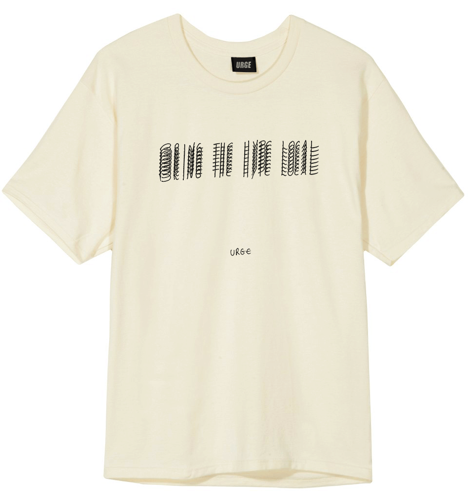 Image of BRING THE HYPE LOCAL TEE - CREAM