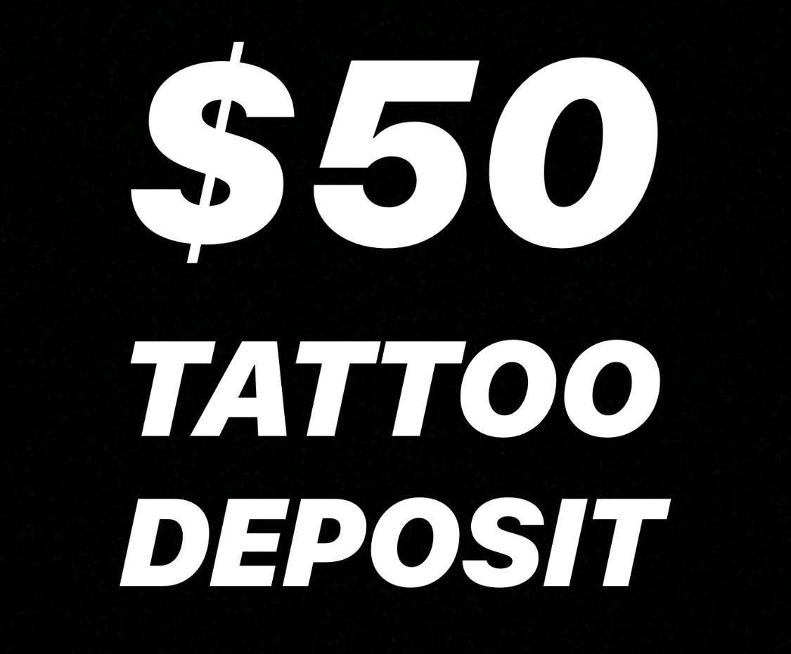 Image of $50 Tattoo Deposit 