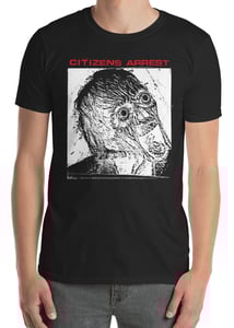 Image of CITIZENS ARREST - "STICKER DESIGN 1989" BLACK T-SHIRT
