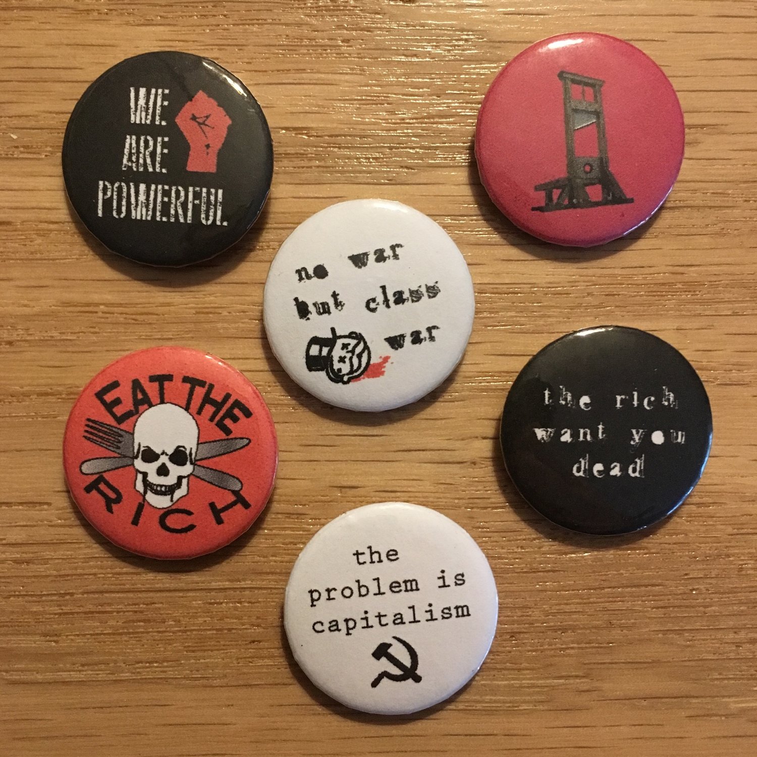 Image of Anti Capitalist Pin Pack