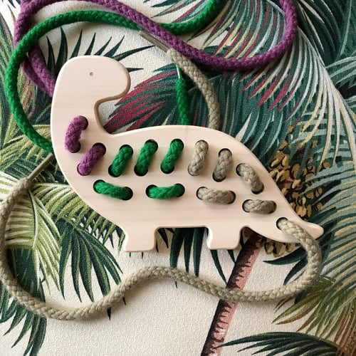 Image of Jouet de laçage Dino