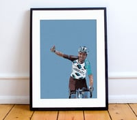 Image 1 of Romain Bardet print A4 or A3 - By Matthew Burton