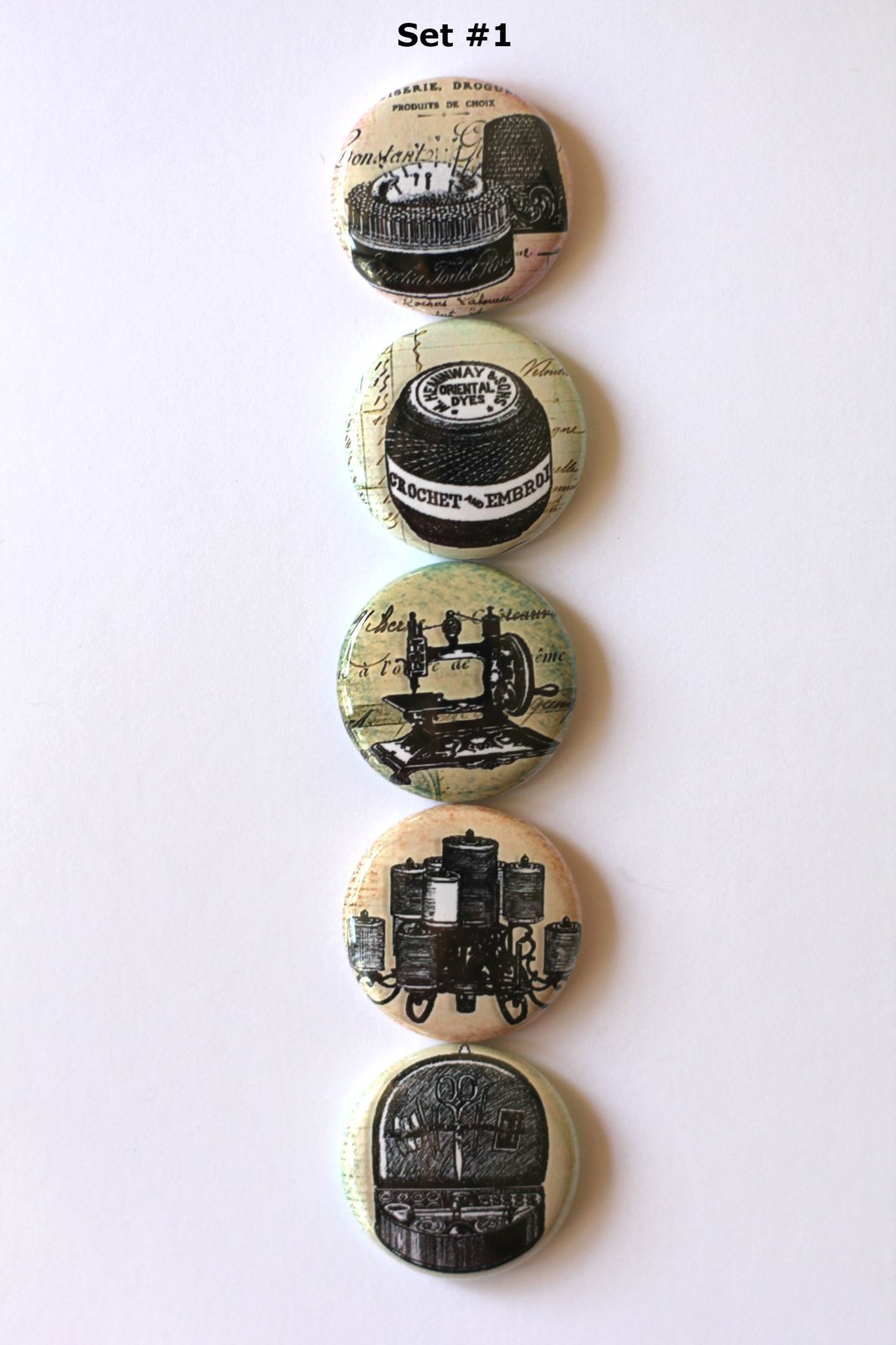 sewing themed buttons