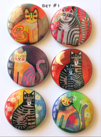Image 1 of Cat Flair Buttons