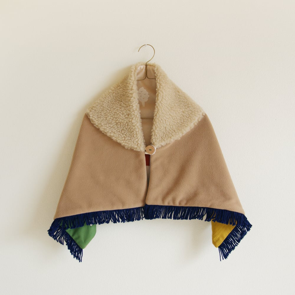 Image of kids shawl blanket #camel