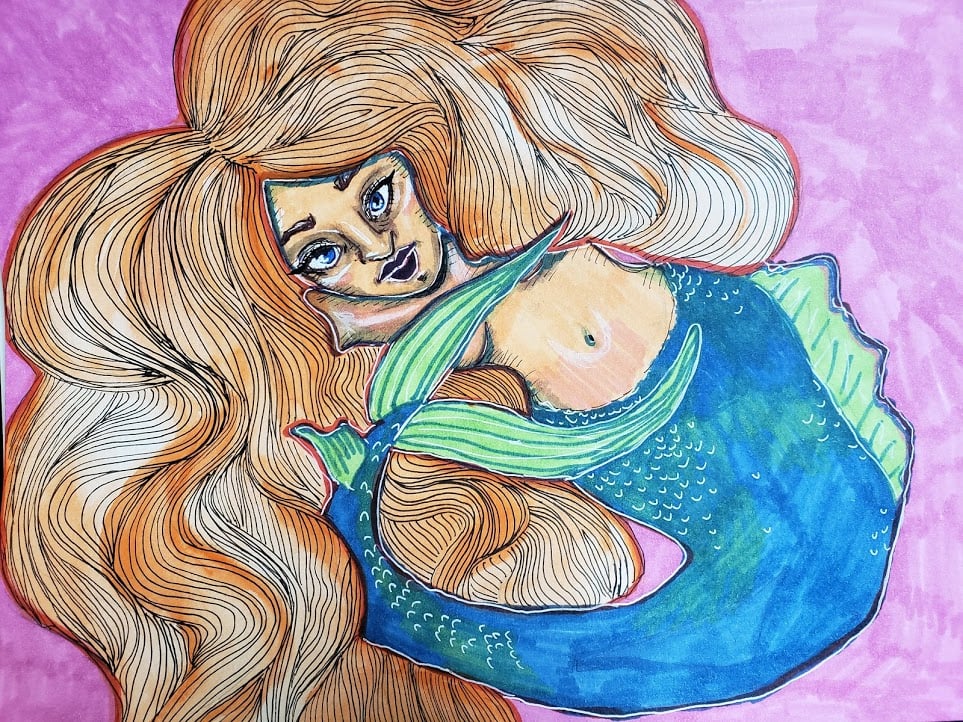 Image of (Original) Pink Mermaid 