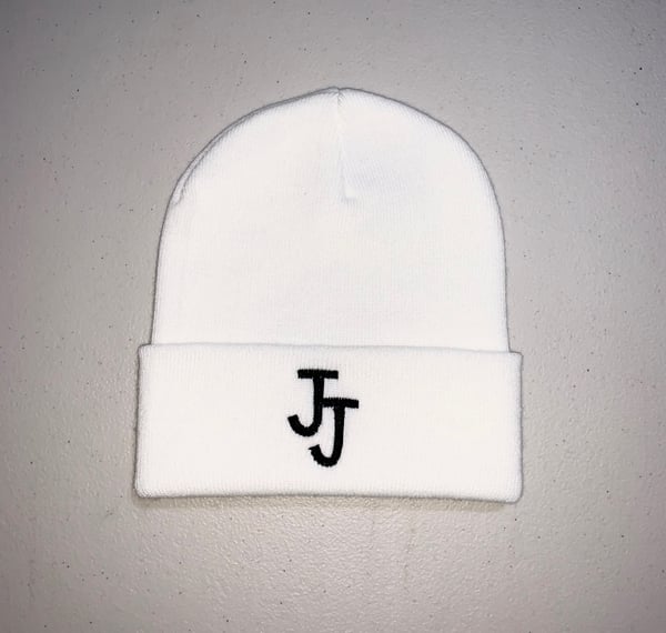 Image of WHITE JJ BEANIE