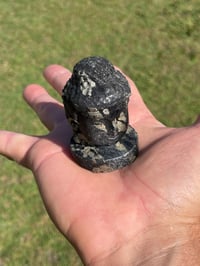 Image 12 of Pyrite In Magnetite Buddha Head #1893