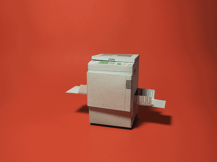 Image of Paper toy risographe