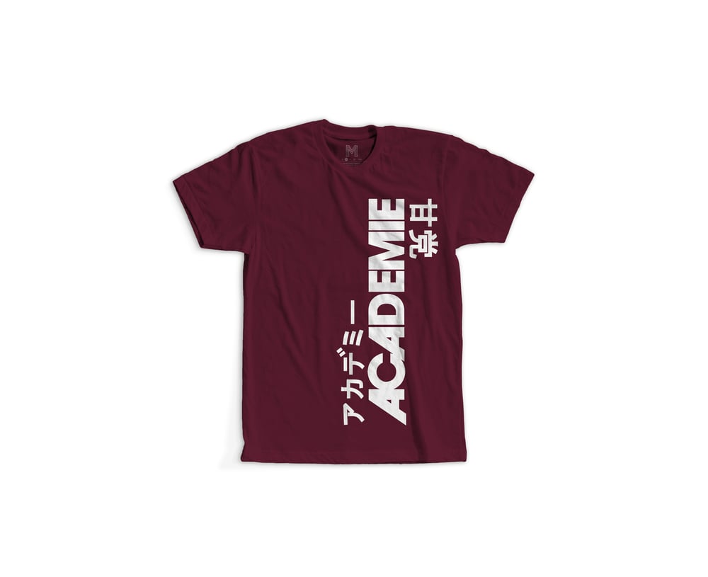 Image of ACADEMIE AMATO VERT TEE MAROON
