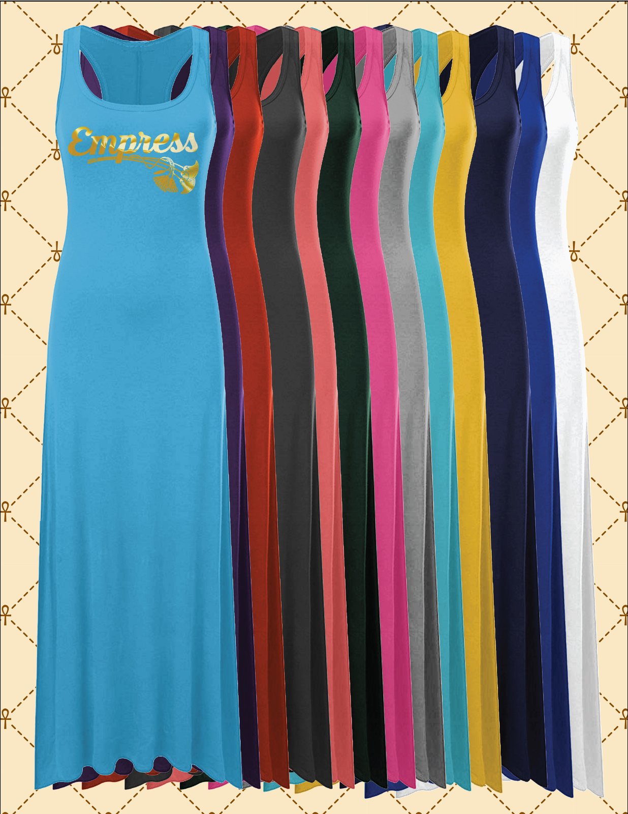 racerback tank maxi dress