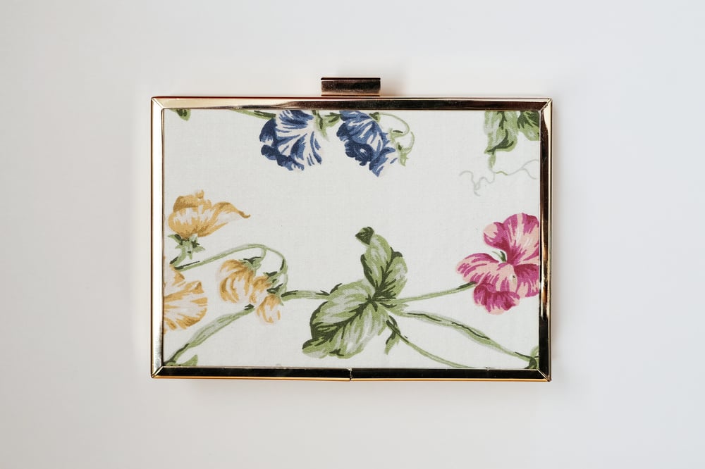 Image of GULBAGH - The Rose Garden Box Clutch 
