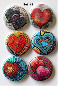 Image 1 of Funky Heart Flair Buttons