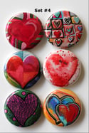 Funky Heart Flair Buttons